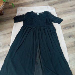 Black woman's lingerie dress Lace top size 20w